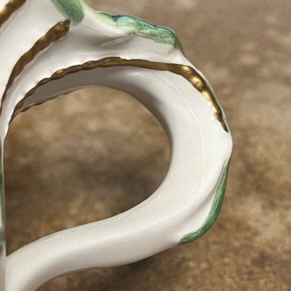 Fitz and Floyd "Santa's Flight" Creamer & Sugar Bowl W/Lid Holly & Berries - Picture 13 of 14